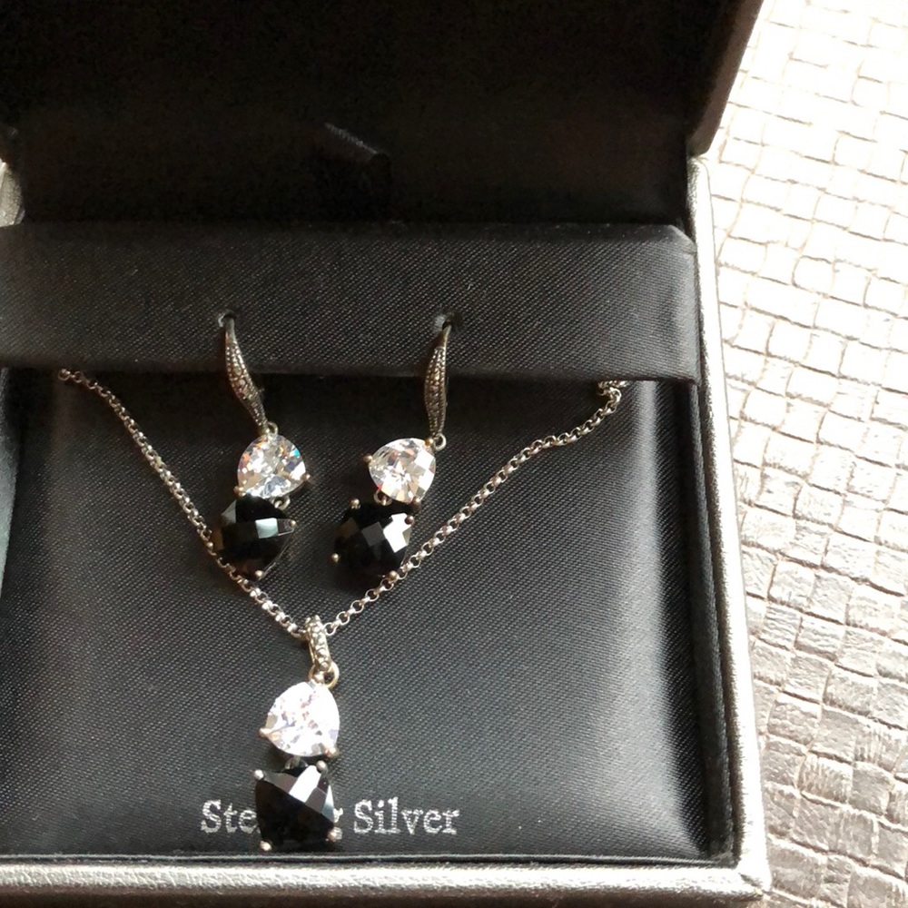 Judith Jack Earrings and Necklace